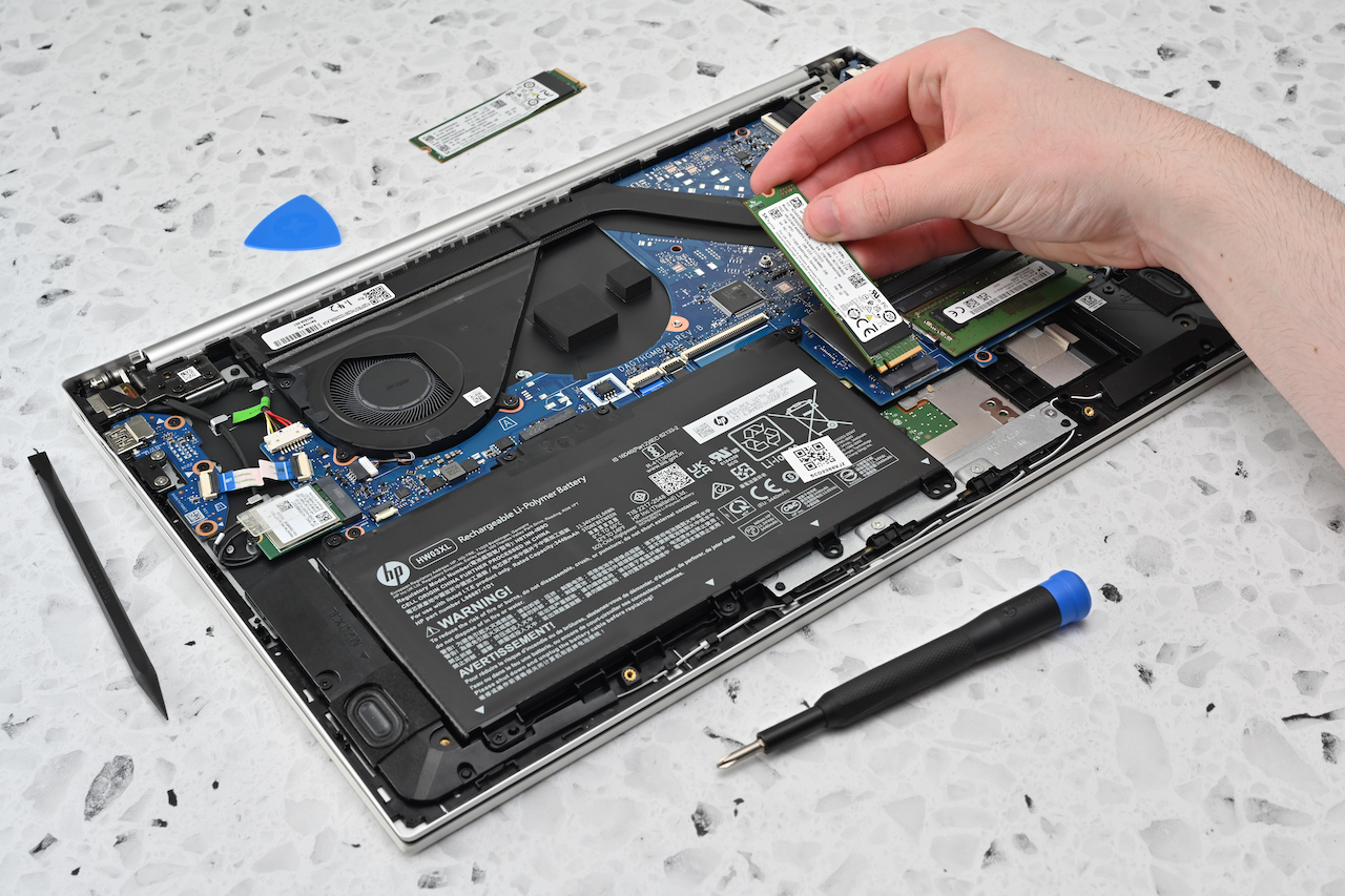 HP battery replacement process
